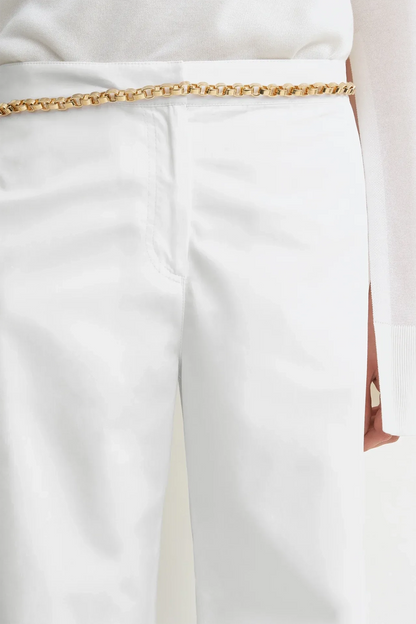 Hose Twisted Seam in White