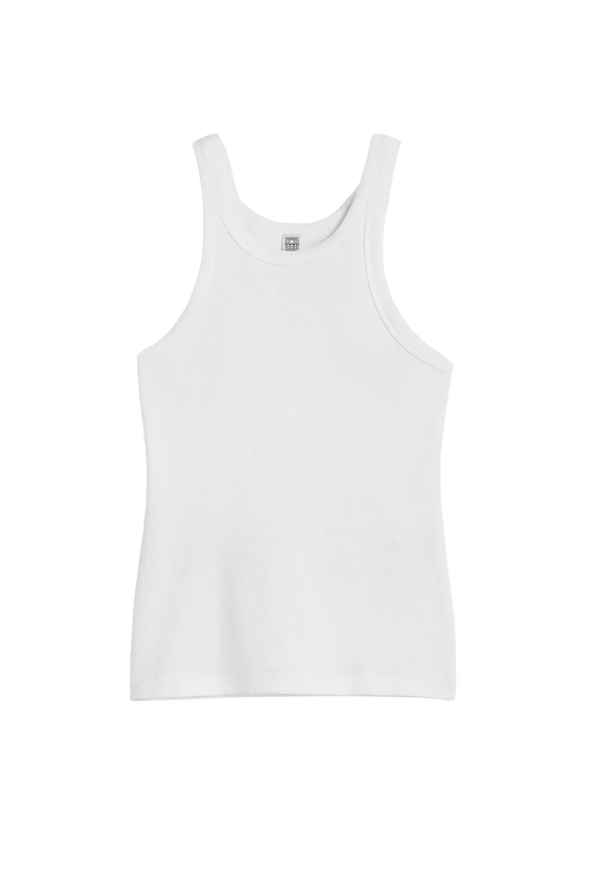 Tanktop Curved Rib Tank in White