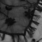 Schal Floral Tulle Shawl in Black