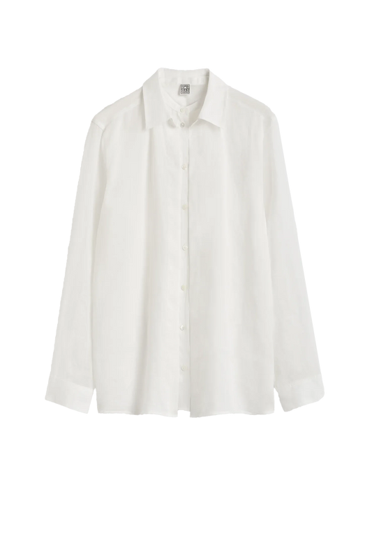Shirt Double Collar in White