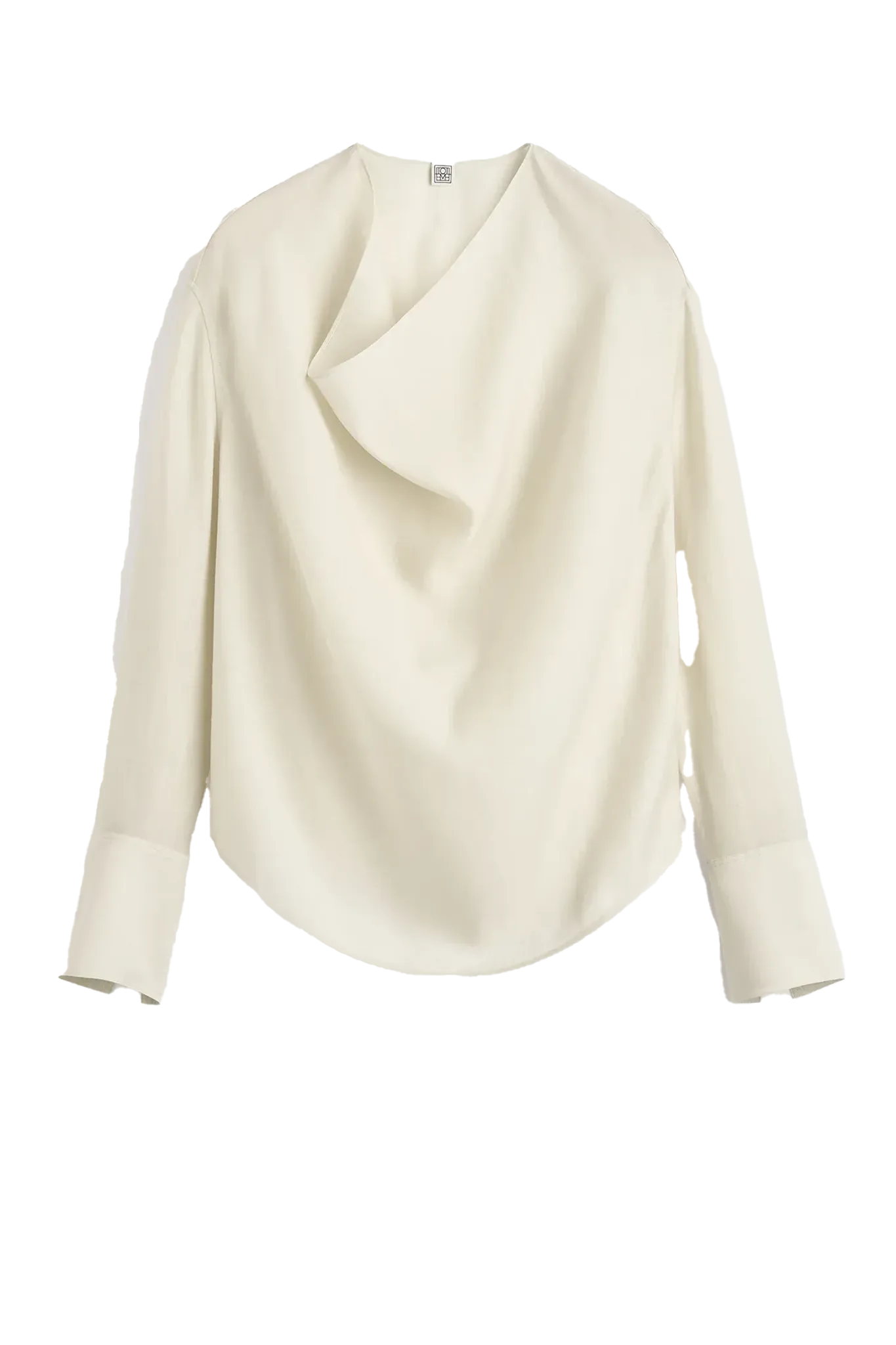 Bluse Cowl in Ecru
