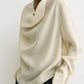 Bluse Cowl in Ecru