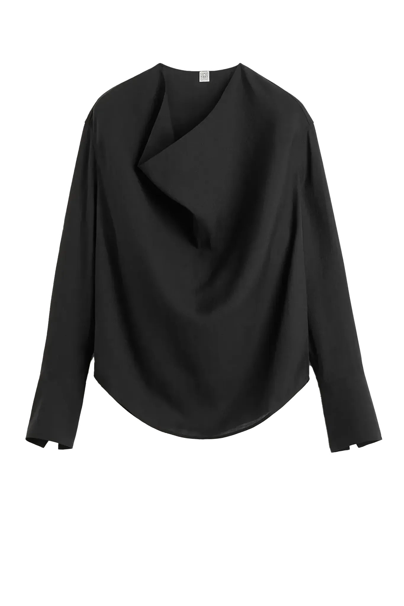 Bluse Cowl in Black
