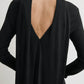 Kleid Cocoon Cape in Black