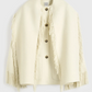 Jacke Fringed Scarf in Winter White