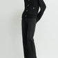 Cardigan Hammered Button in Black