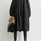 Mantel Gathered Parachute  in Black