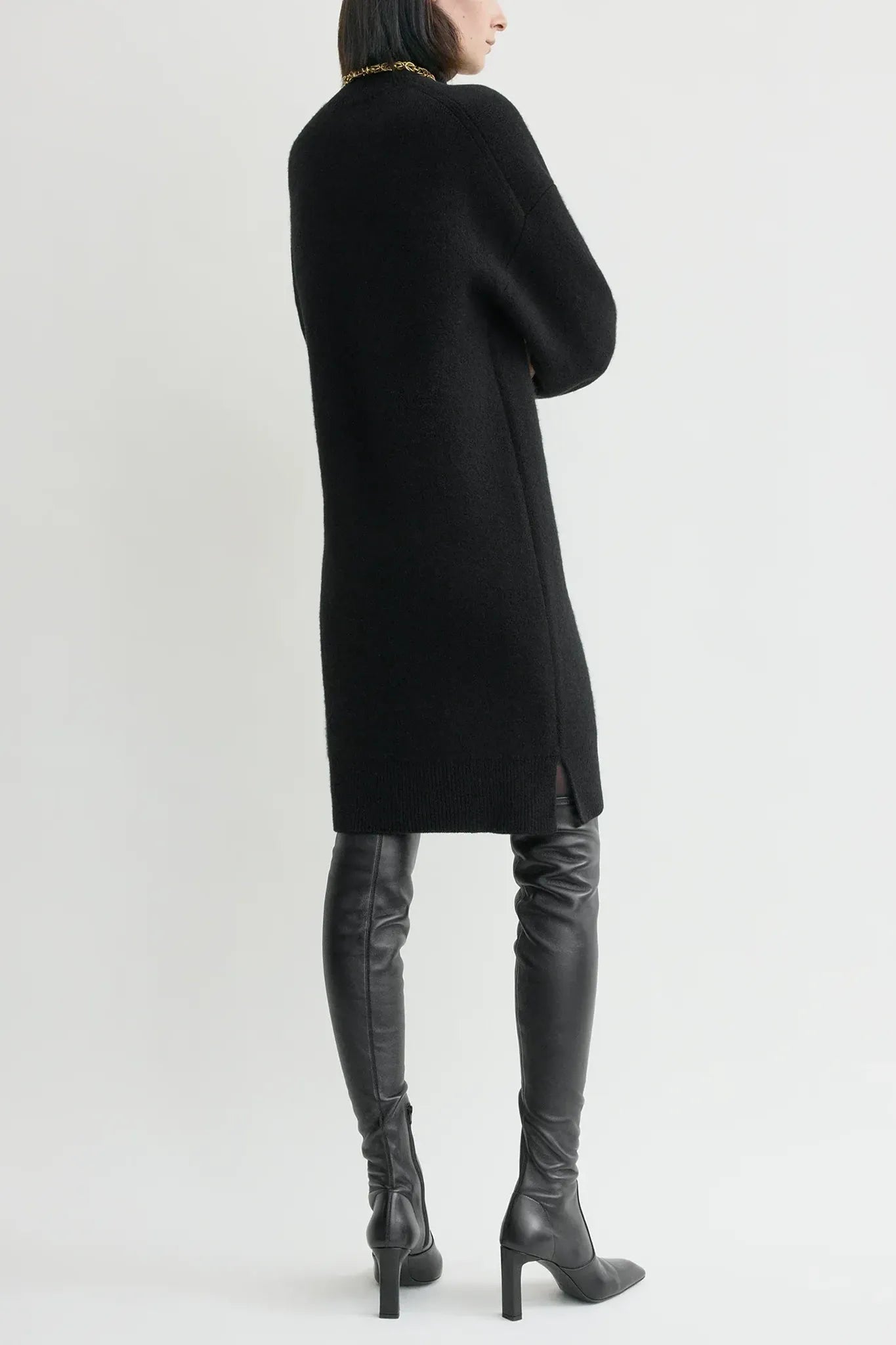 Kleid Broad Turtleneck in Black