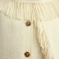 Jacke Fringed Scarf in Winter White