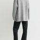 Cardigan Longline in Pale Grey Melange