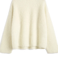 Pullover Boxy Bouclé Knit in Milk