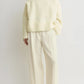 Pullover Boxy Bouclé Knit in Milk