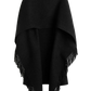 Poncho Fringe in Black