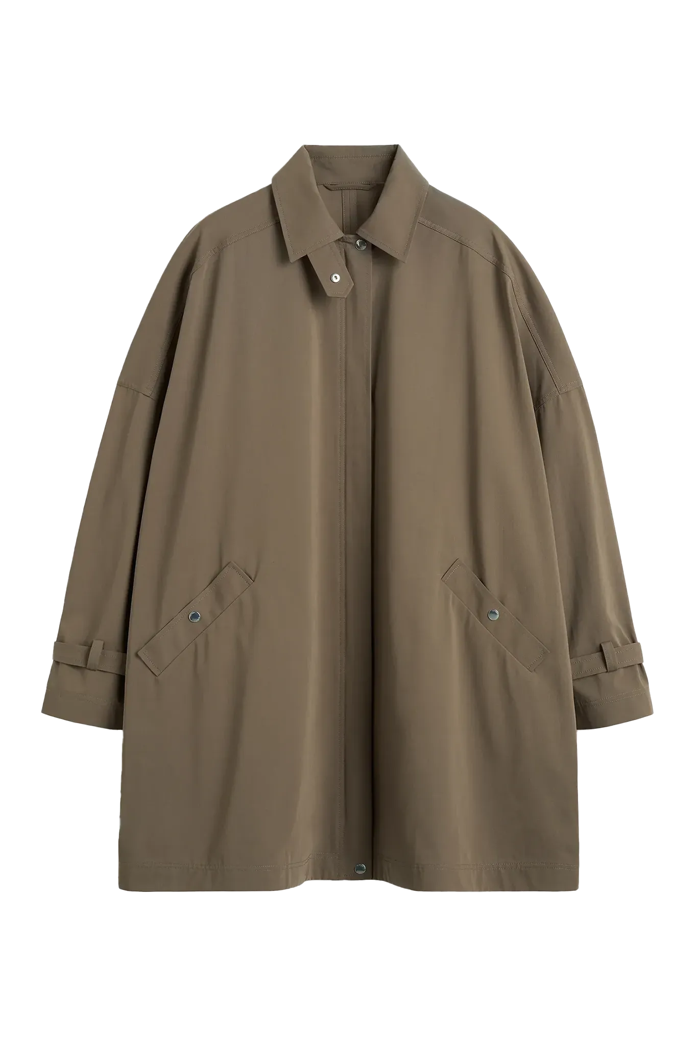 Mantel Oversized Trench Jacket in Hazel