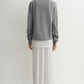 Cashmere Cardigan Raglan-Sleeve in Grey Melange