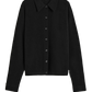 Cashmere Cardigan Raglan-Sleeve in Black