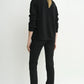 Cashmere Cardigan Raglan-Sleeve in Black