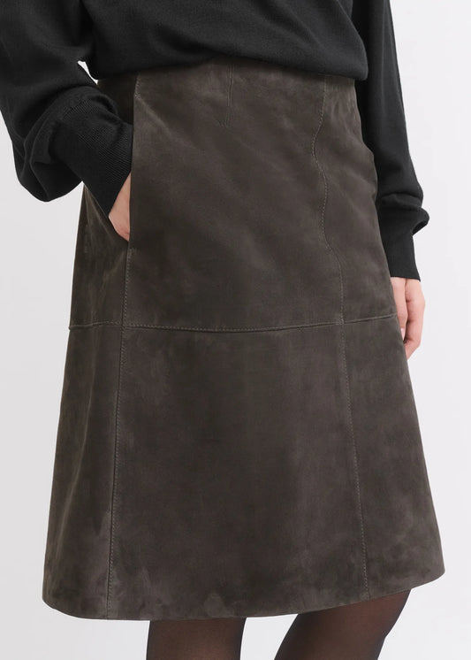 Lederrock Suede in Bark