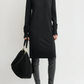 Strickkleid Turtleneck in Black