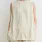 Top Woven Stripe in Ecru