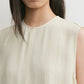 Top Woven Stripe in Ecru