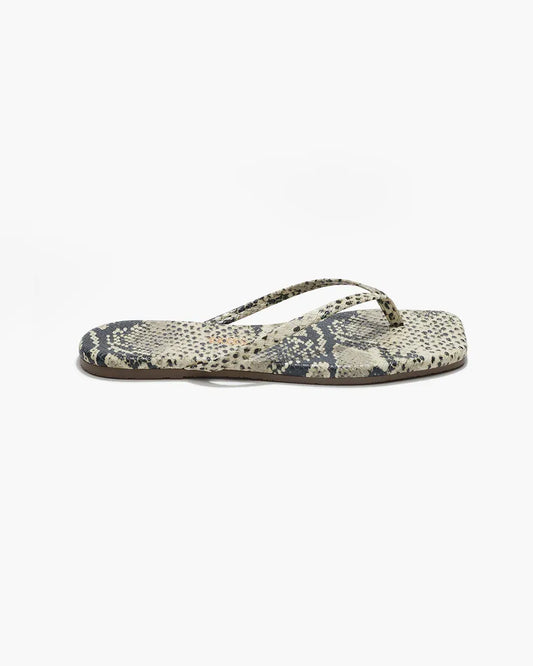 Flip-Flops Square Toe Exotics in Sand Snake