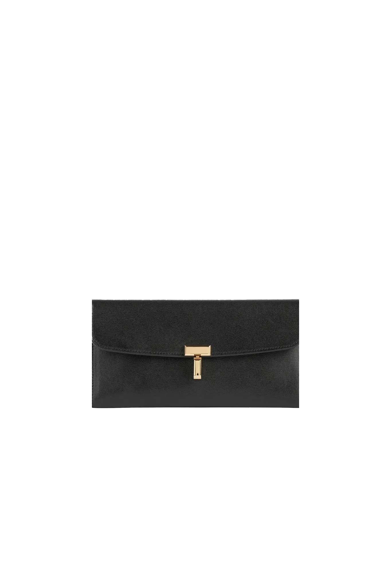 Portemonnaie T-Lock Leather in Black