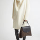 Kleid Cowl Doublé in Winter White