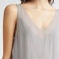 Kleid Chiffon Slip in Light Grey