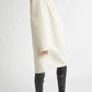 Kleid Cowl Doublé in Winter White