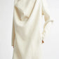 Kleid Cowl Doublé in Winter White