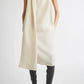 Kleid Cowl Doublé in Winter White