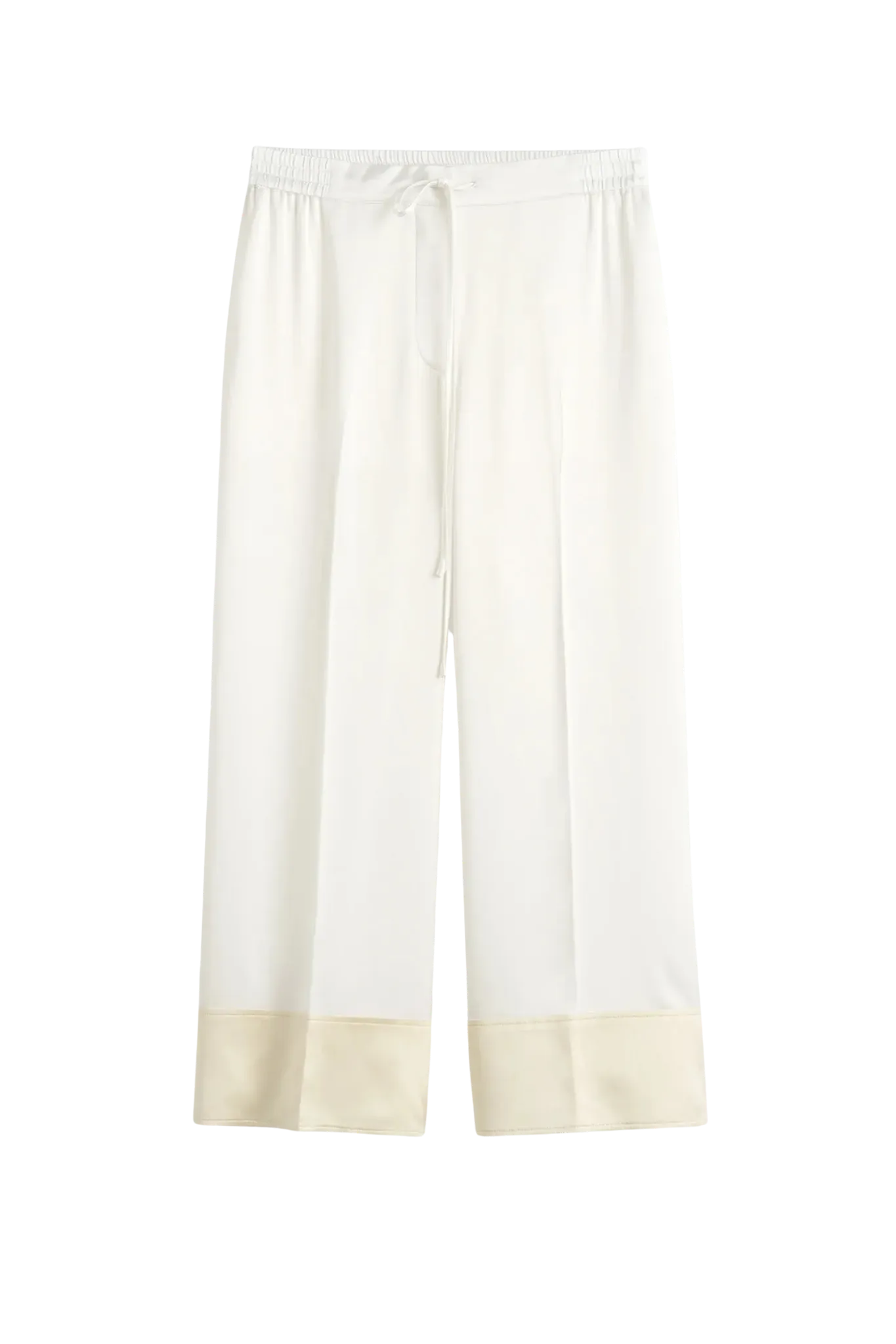 Hose Satin Drawstring in White