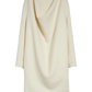 Kleid Cowl Doublé in Winter White
