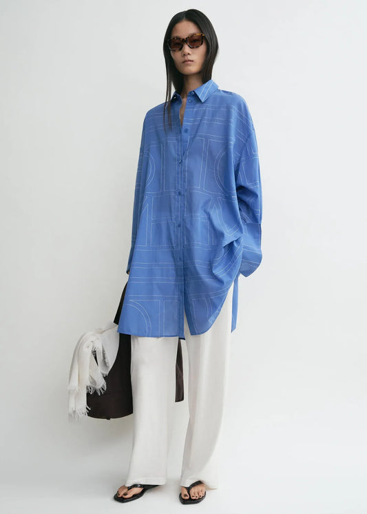 Long Shirt Summer in Cobalt