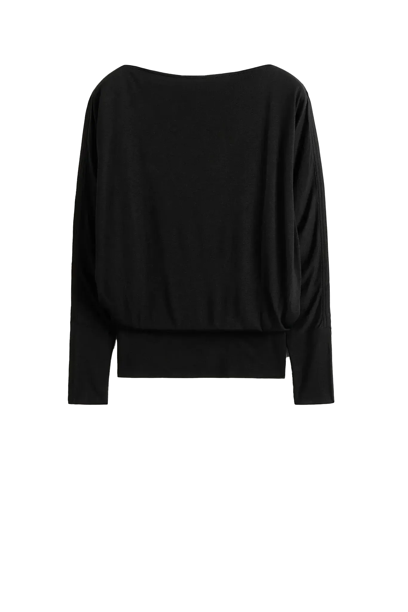 Longsleeve Boatneck Jersey in Black