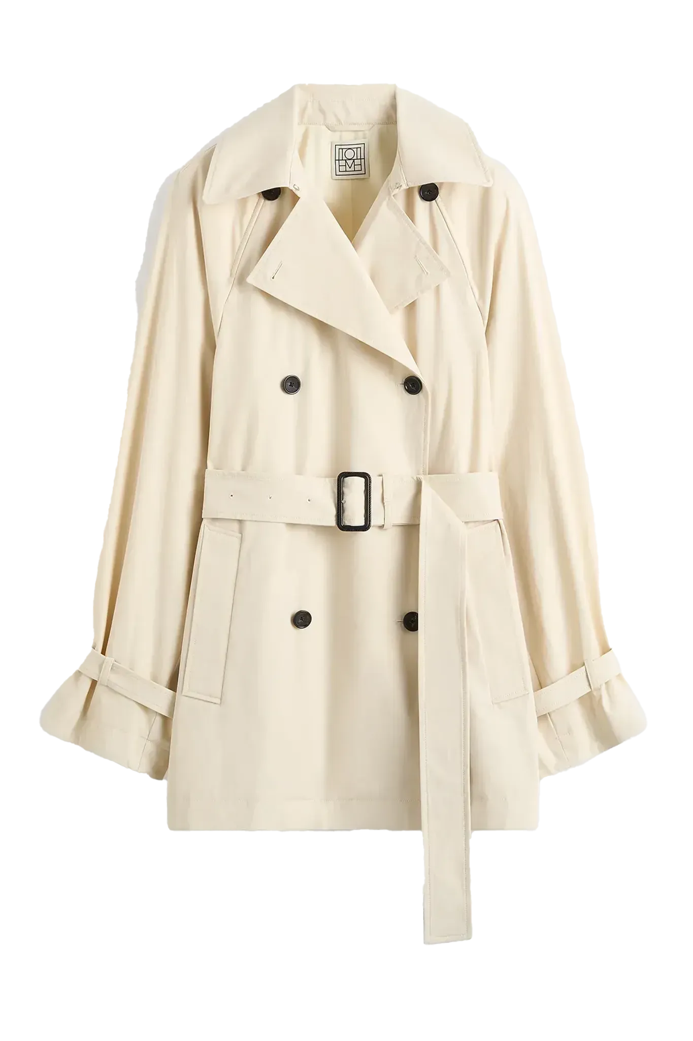 Mantel Washed Cotton Trench in Stone