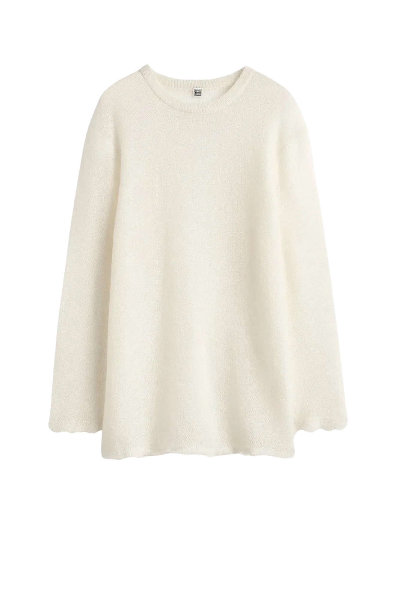 Pullover Long Open Weave in Off-White