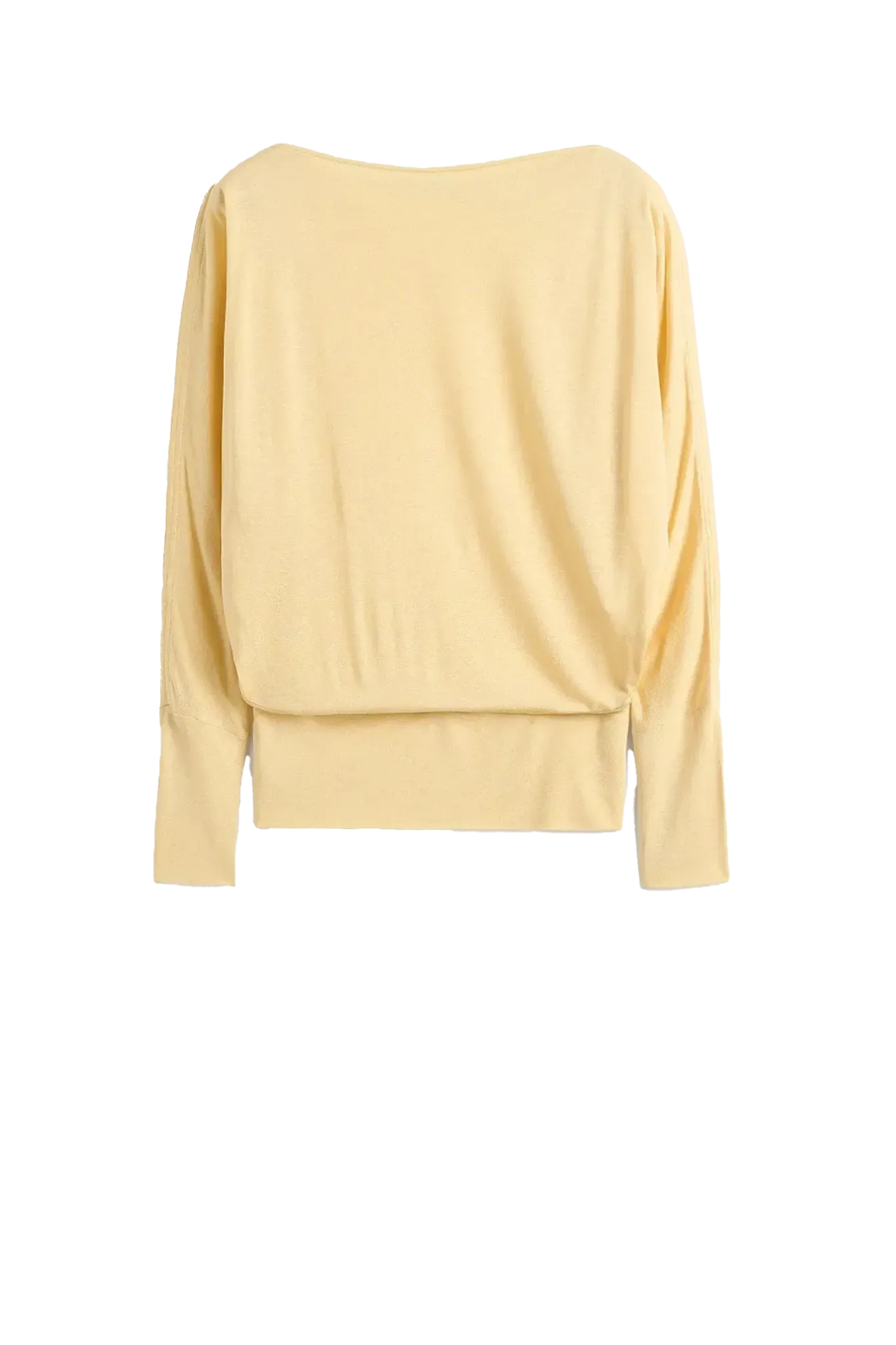 Longsleeve Boatneck Jersey in Champagne
