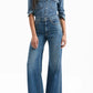 Jeans Kasey Mid Rise Wide Leg in City Stroll