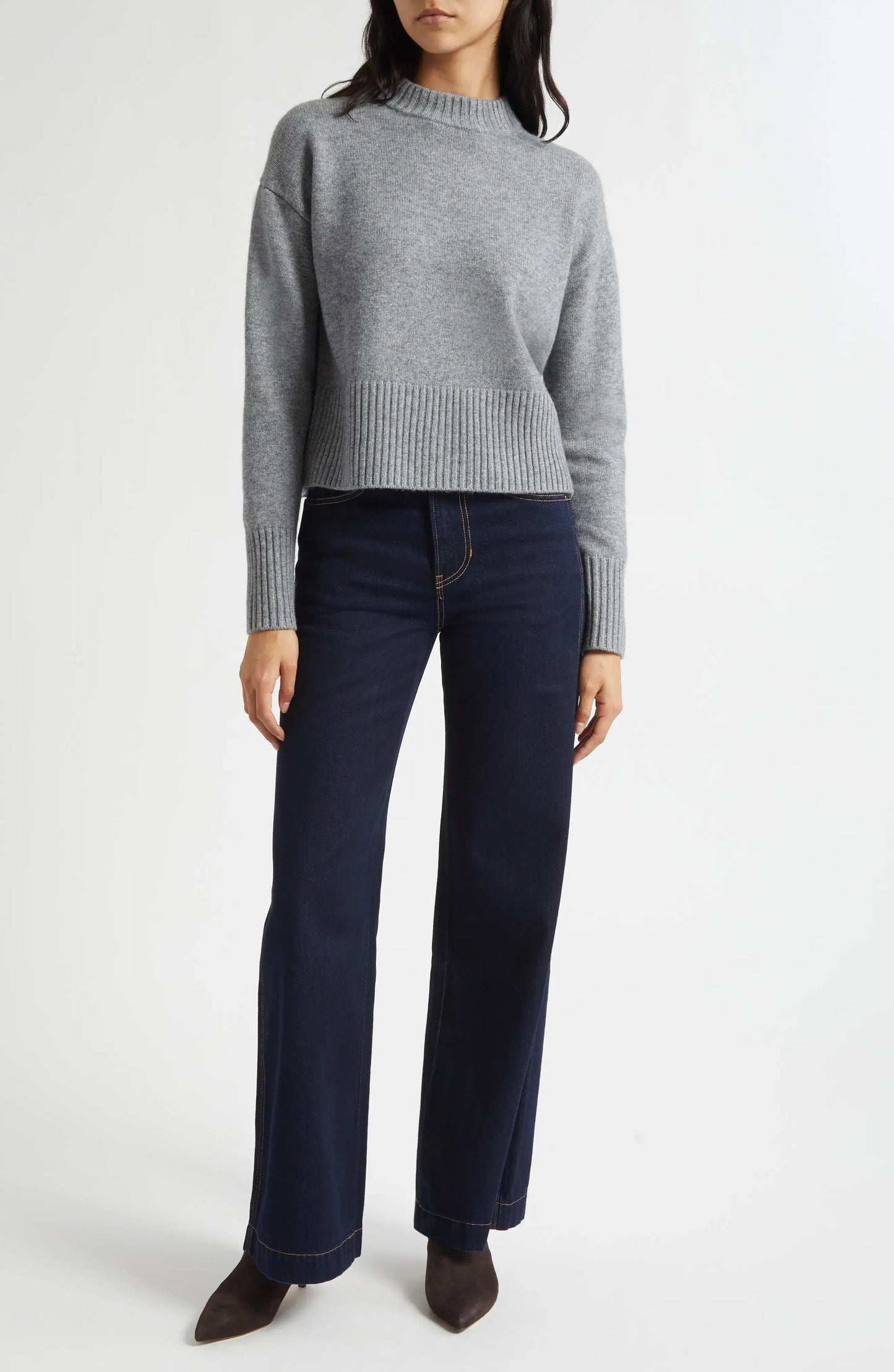 Pullover Andi in Medium Heather Grey
