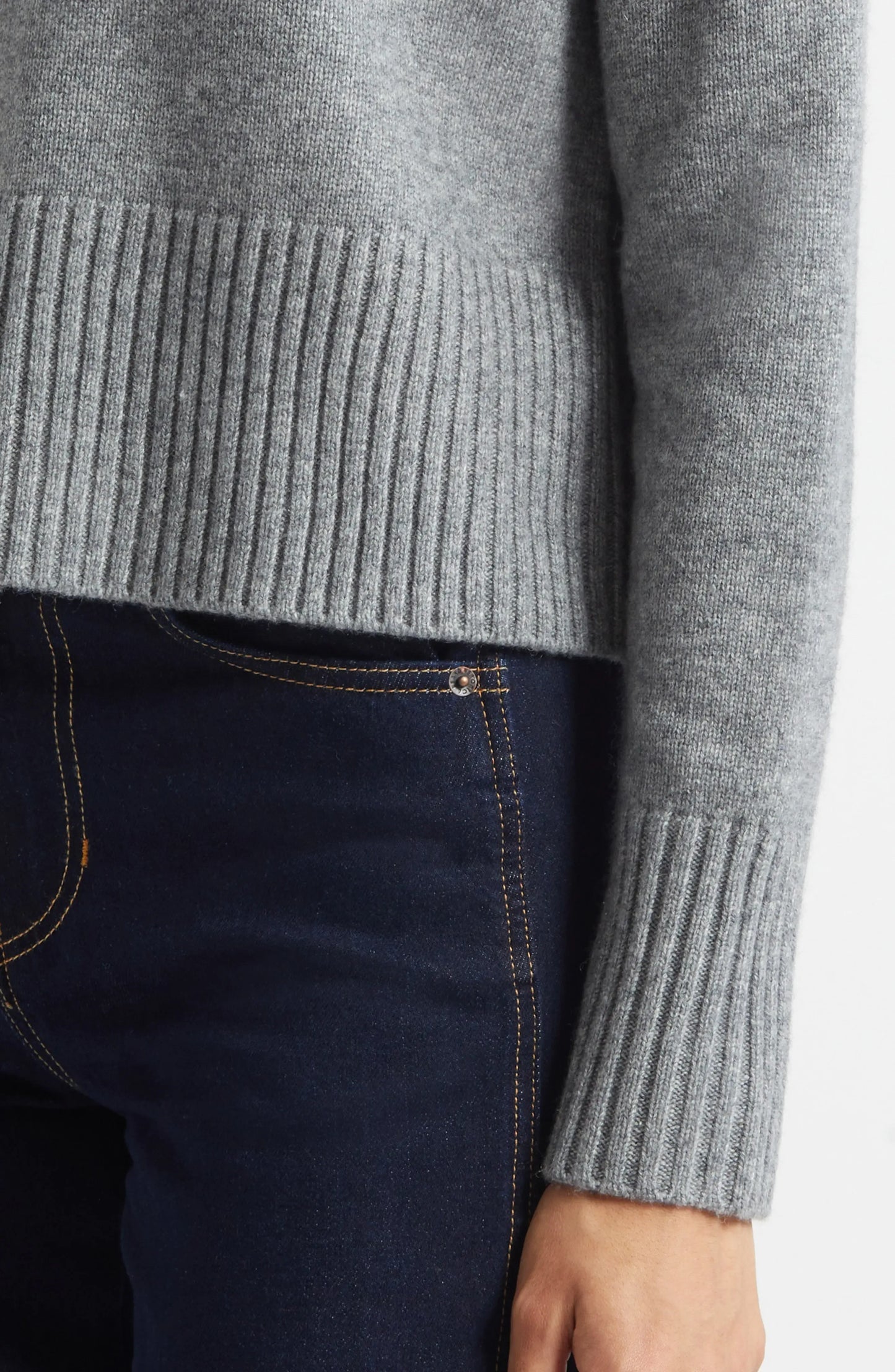 Pullover Andi in Medium Heather Grey
