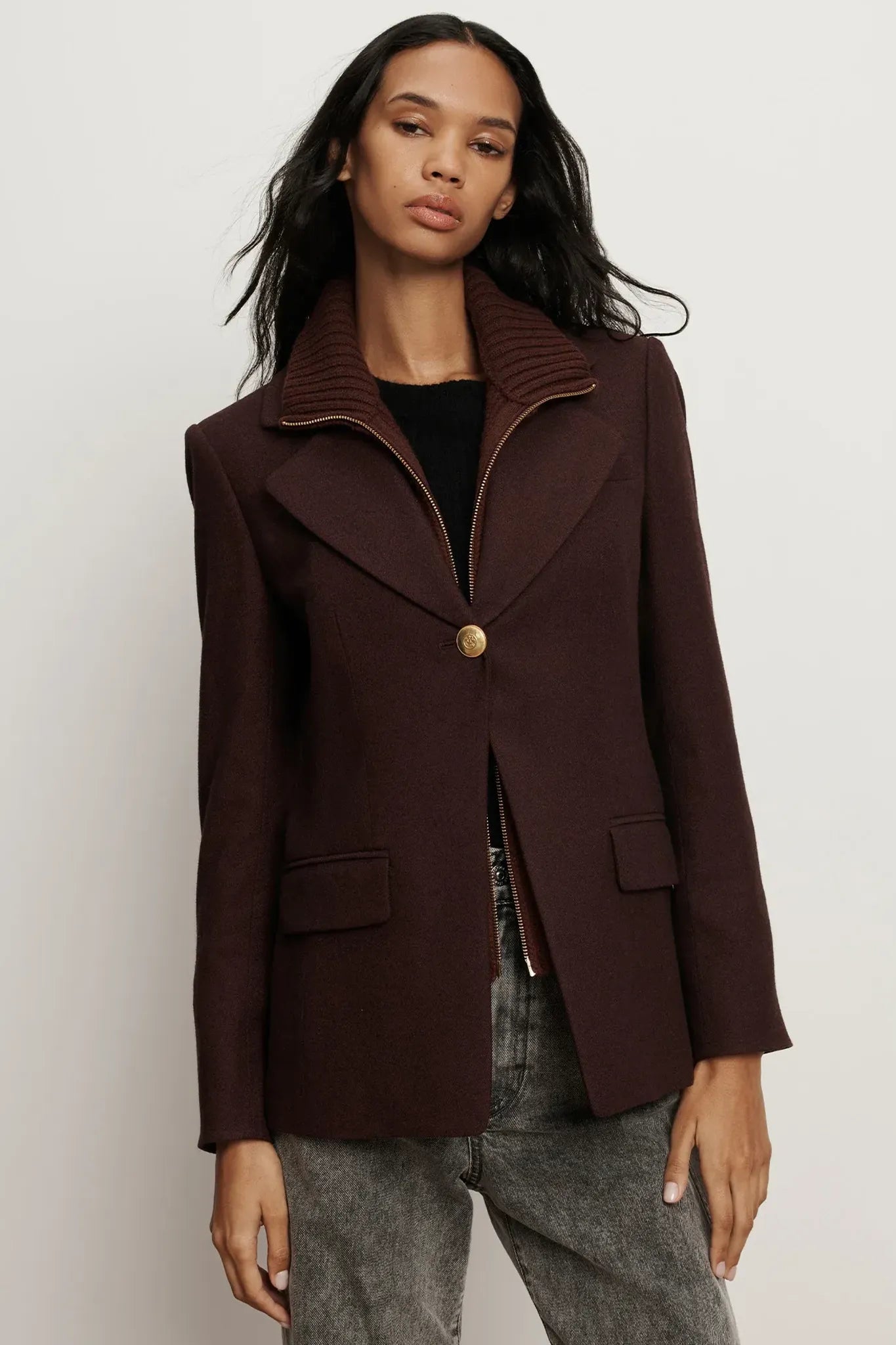 Blazer Kessler Dickey in Dark Currant Melange