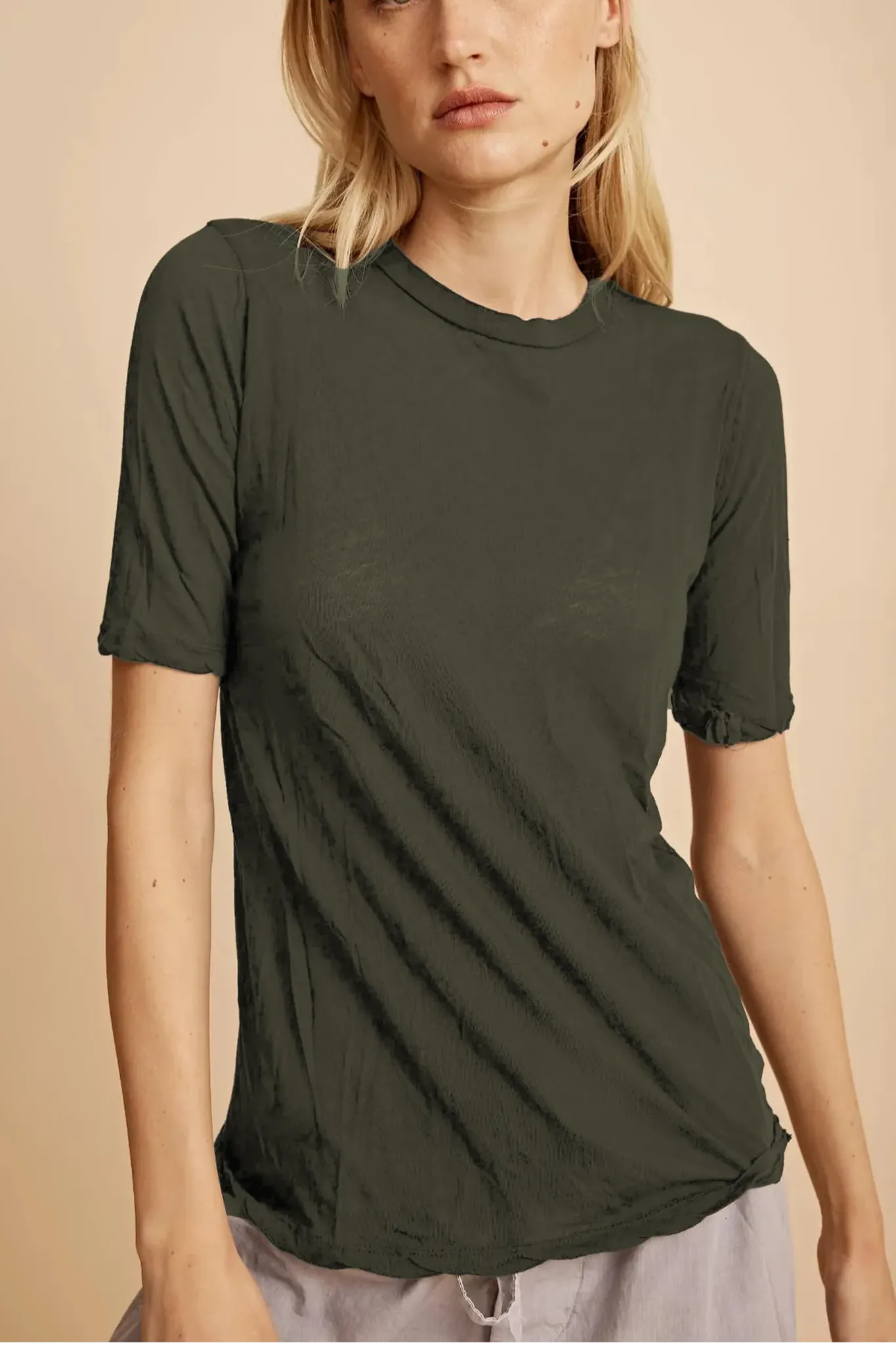 T-Shirt Victoria in Army Green