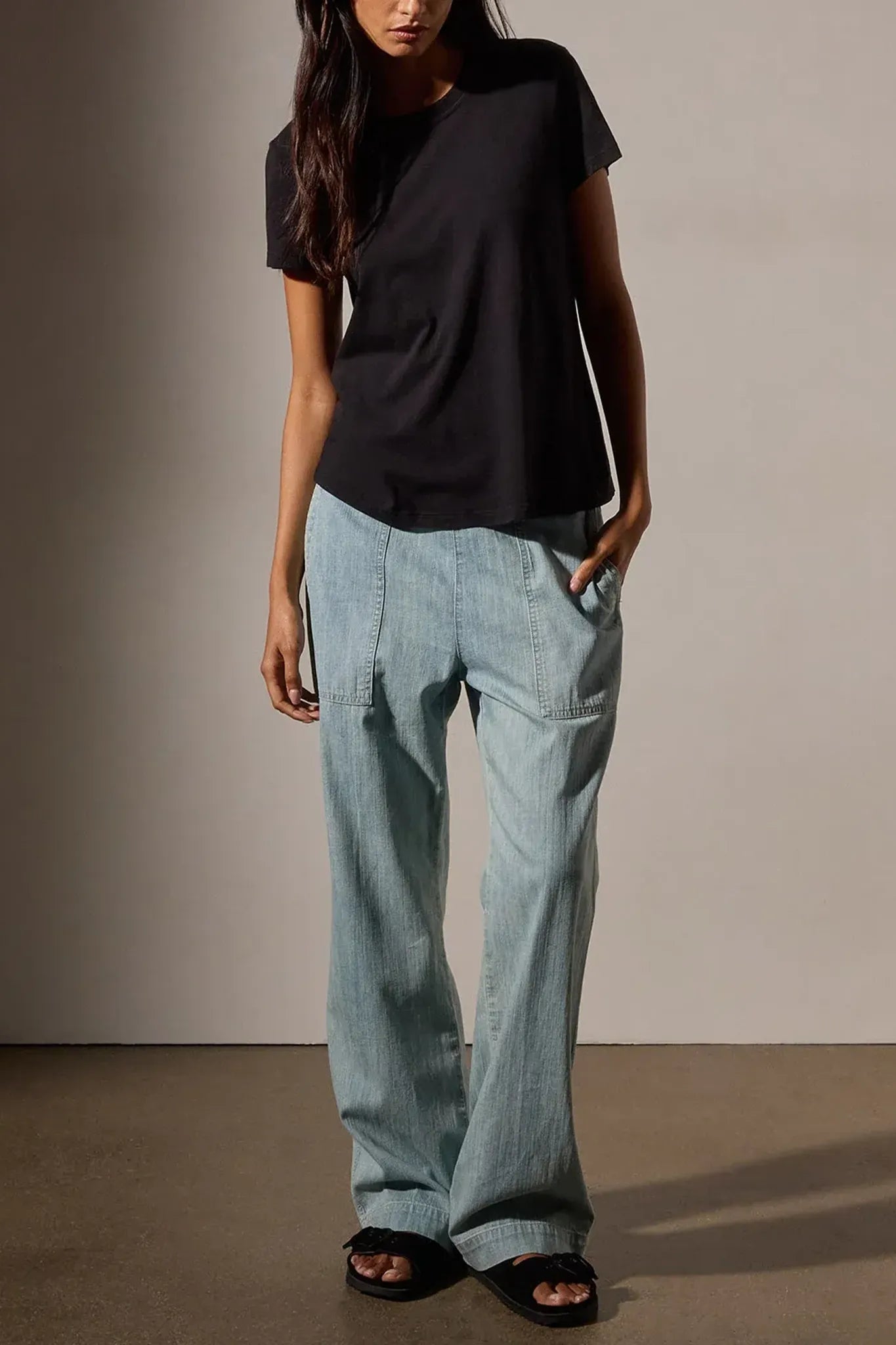 T-Shirt Vintage Little Boy in Black