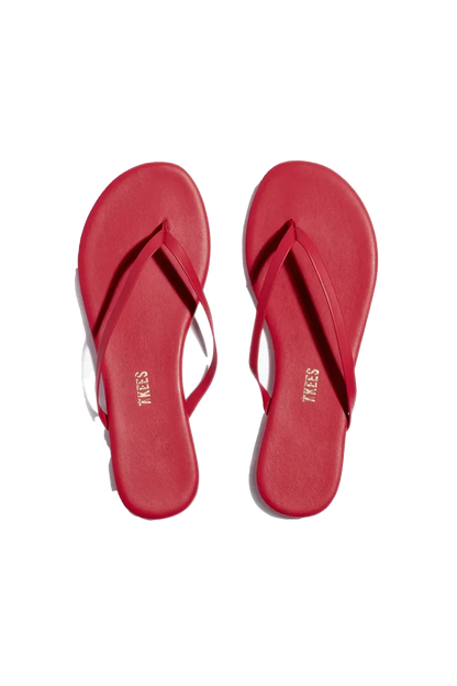 Flip-Flops Lily Solids in Red