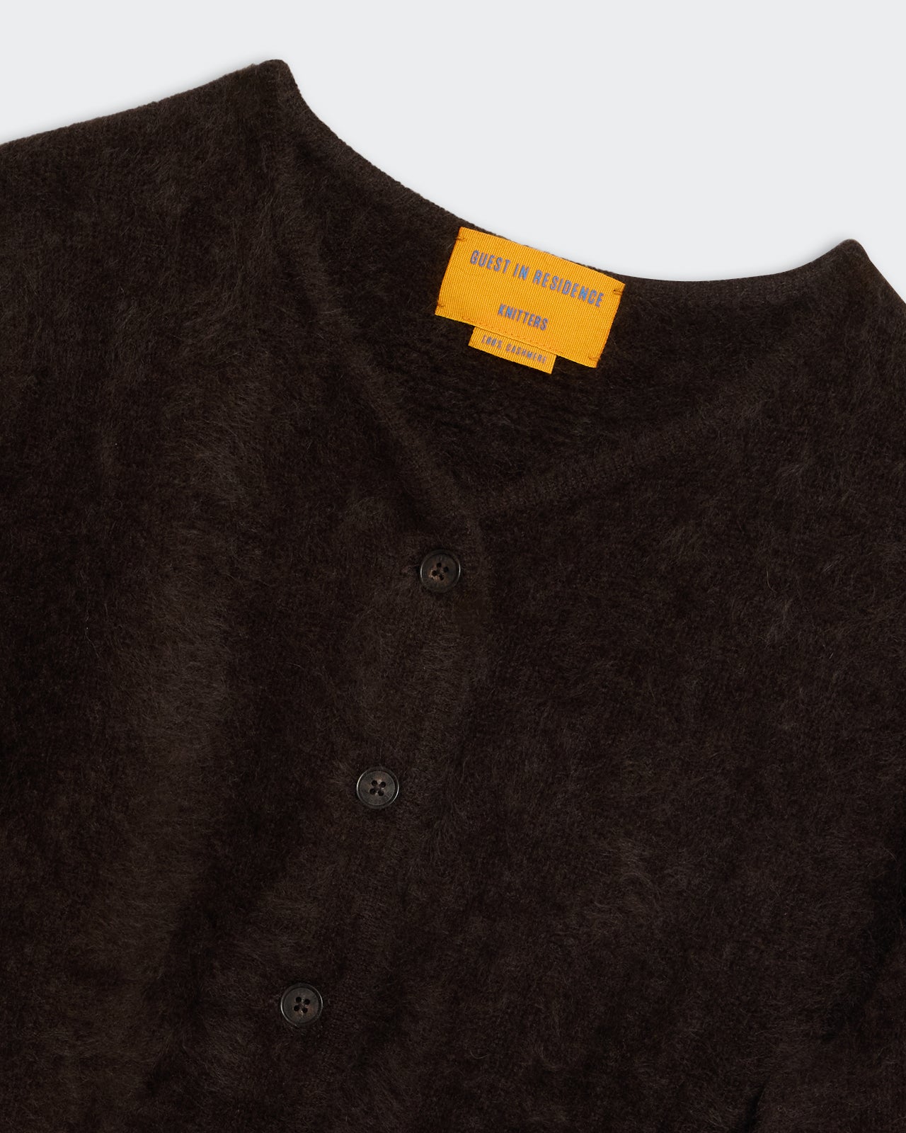 Cashmere Cardigan Grizzly in Chocolate