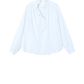 Bluse Caspian Top in Skylight