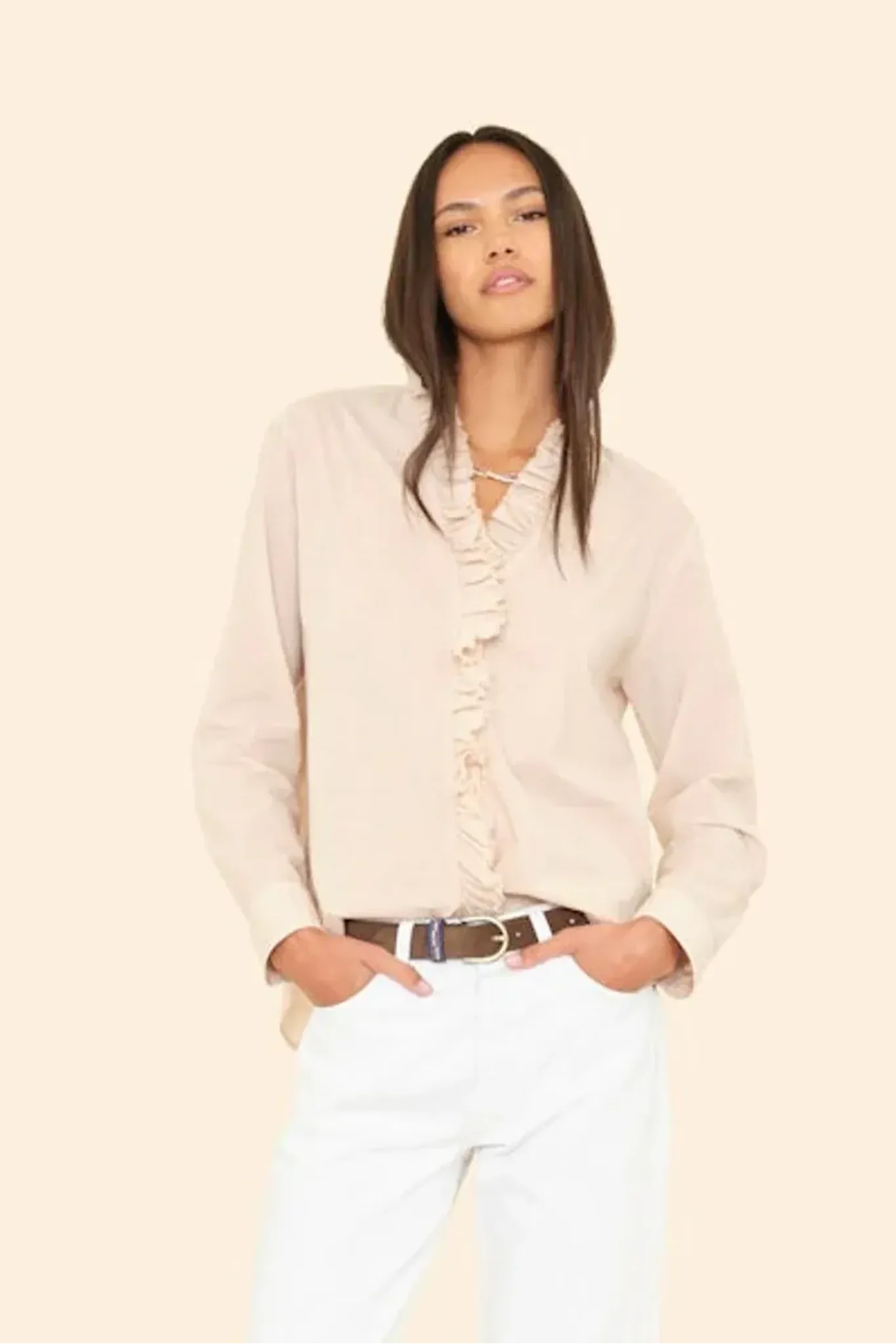 Shirt Kayde in Parchment