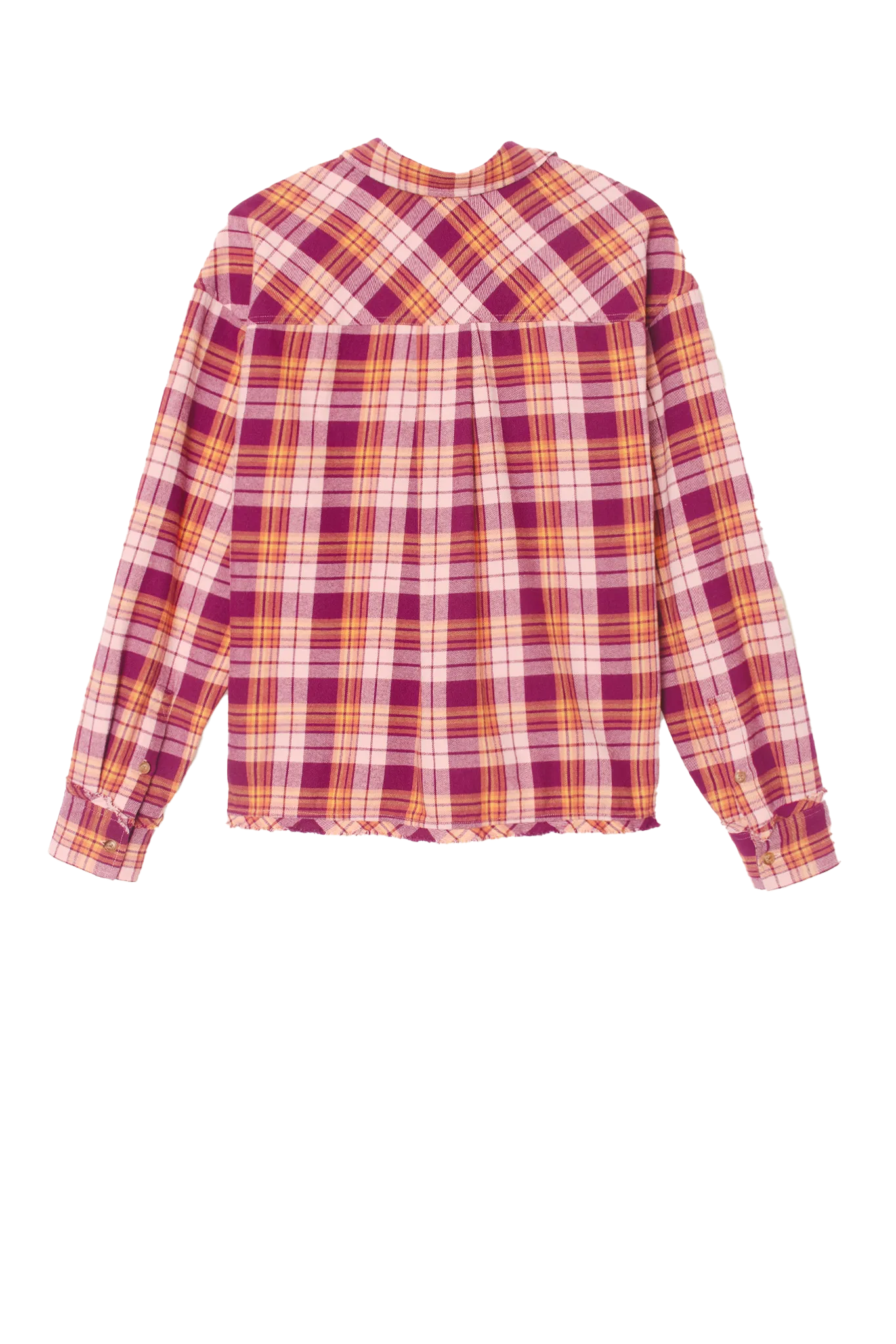 Shirt Ian in Pink Orange Plaid